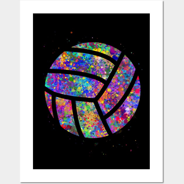 Volleyball Ball watercolor Wall Art by Yahya Art